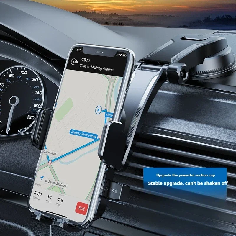 New Model Car Phone Holder Universal Suction Cup Stable In-car Interior Navigation Mounting Stand thumbnail 2