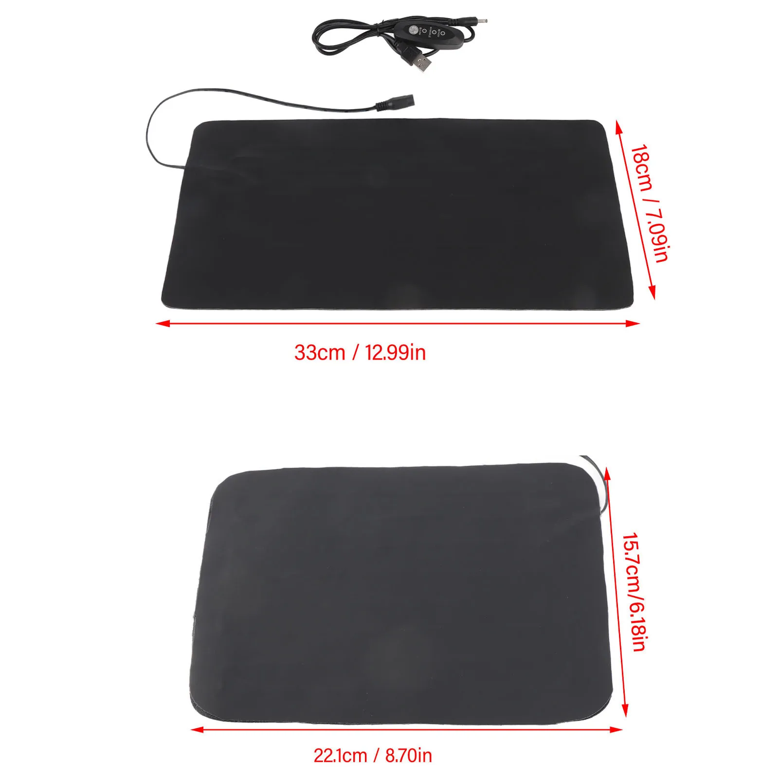 Plant Heating Pad Seedling Heat Mat 3 Gear Temperature Adjustment PU Leather Hydroponic Plant Heating Pad for Indoor Gardening thumbnail 3