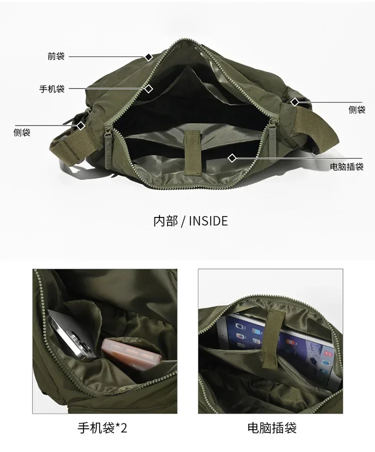 Casual Multi-pocket Messenger Bags for Women Fashion Nylon Shoulder Bag Ladies Large Handbags Female Travel Shopping Tote Purse thumbnail 6