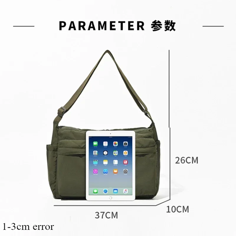 Casual Multi-pocket Messenger Bags for Women Fashion Nylon Shoulder Bag Ladies Large Handbags Female Travel Shopping Tote Purse thumbnail 5