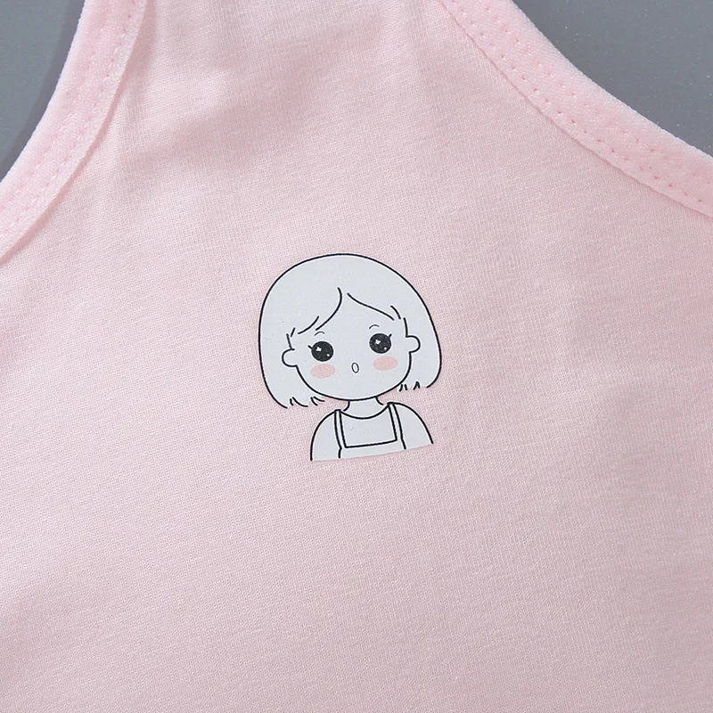 Girls Vest Long Cotton Children Tube Top Puberty Girls Bra Summer Wear Student Suspender Underwear Girl Underwear thumbnail 3