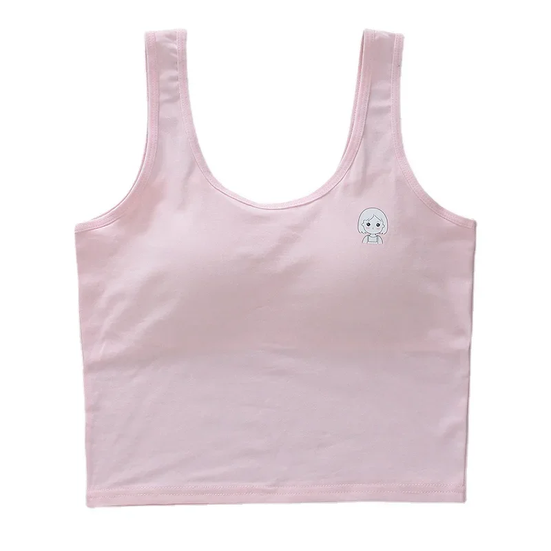 Girls Vest Long Cotton Children Tube Top Puberty Girls Bra Summer Wear Student Suspender Underwear Girl Underwear thumbnail 5