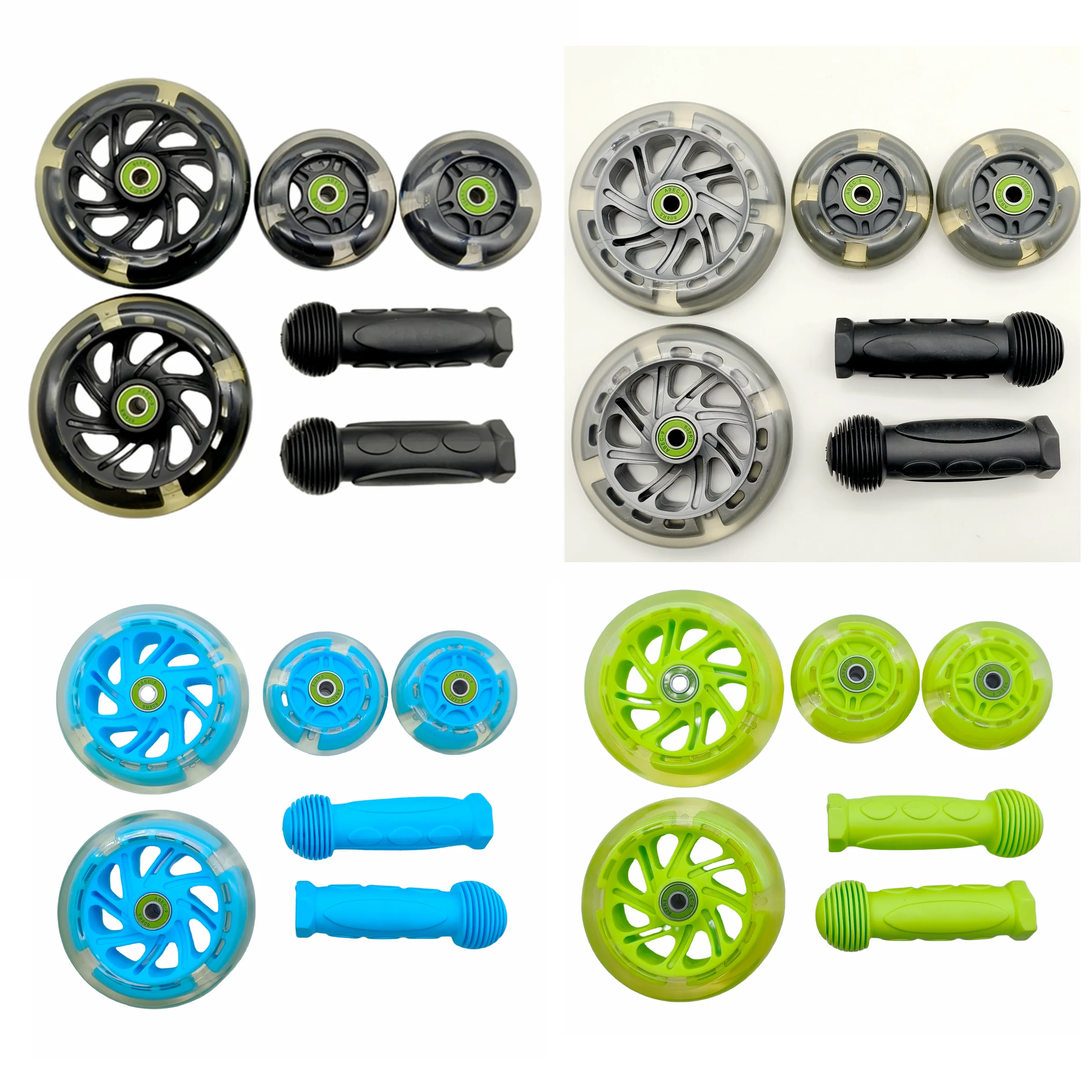 Scooter wheel flashing scooter handgrips 80x24mm 120x24mm 120x30mm