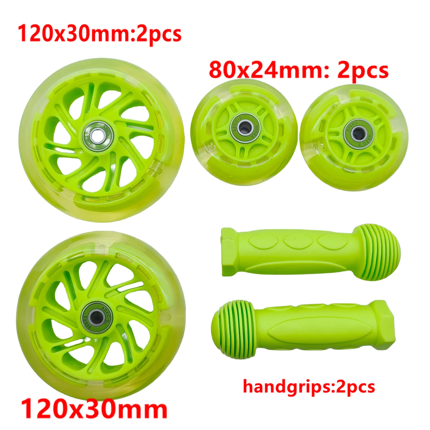 Scooter wheel flashing scooter handgrips 80x24mm 120x24mm 120x30mm thumbnail 6