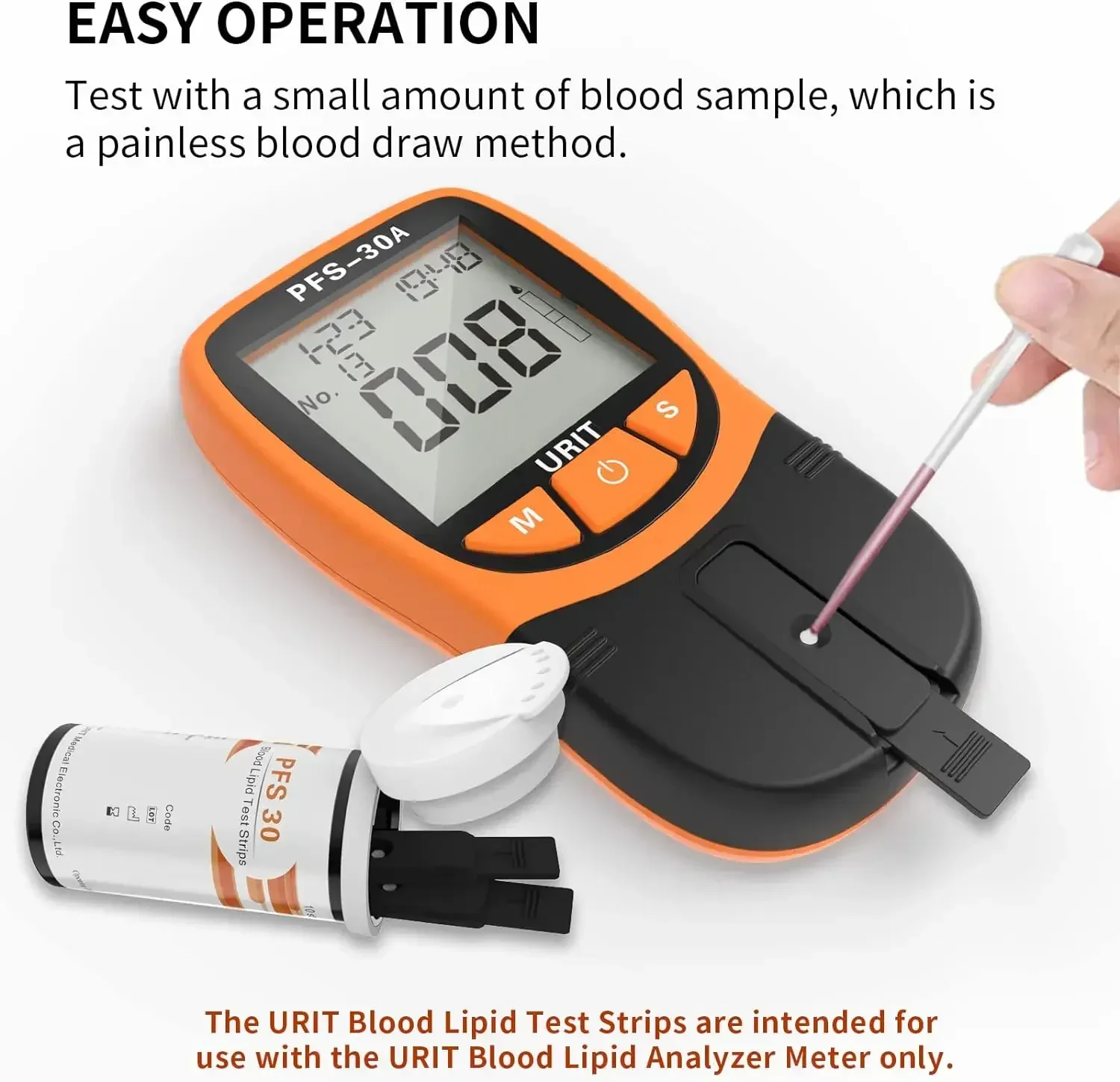5 in1 TC/HDL/TG/LDL Blood Lipid Analyzer Monitoring Total Cholesterol Triglycerid Automatic Household Health Monitoring thumbnail 3