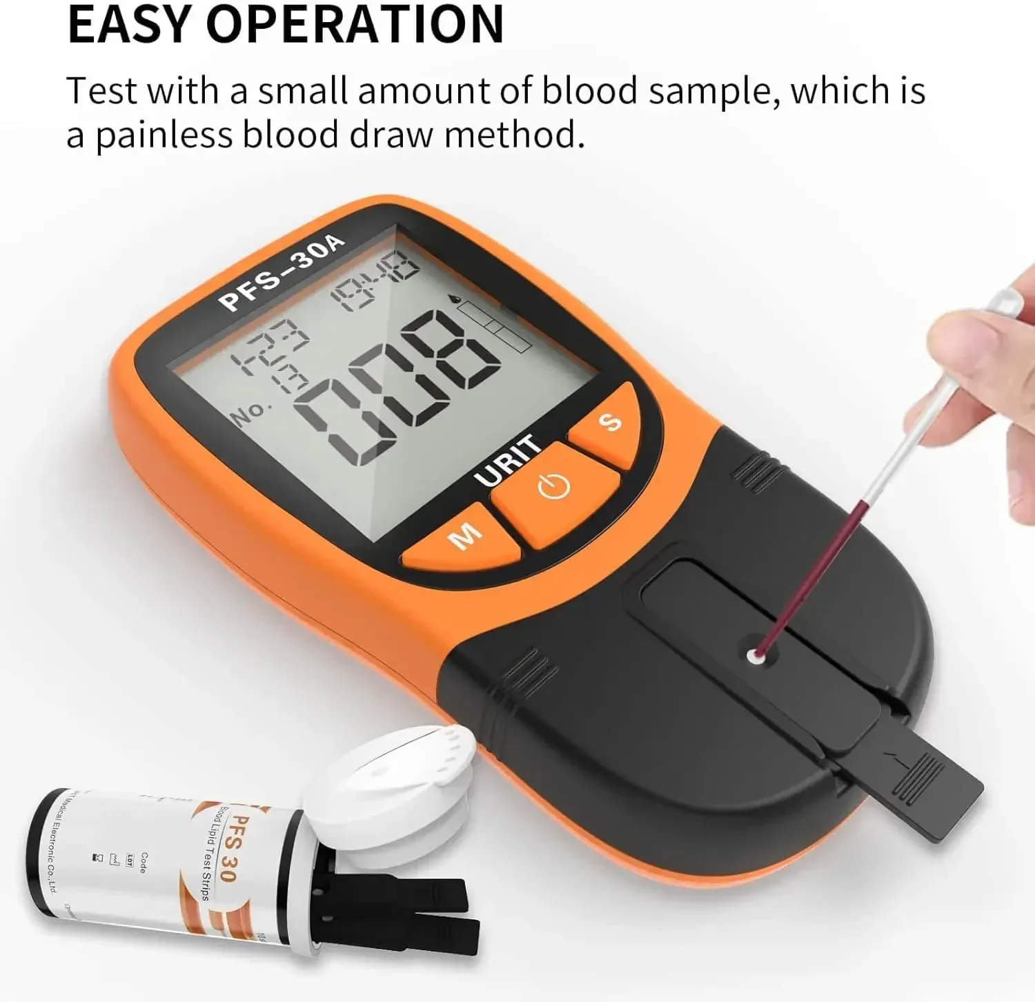 5 in1 TC/HDL/TG/LDL Blood Lipid Analyzer Monitoring Total Cholesterol Triglycerid Automatic Household Health Monitoring thumbnail 5