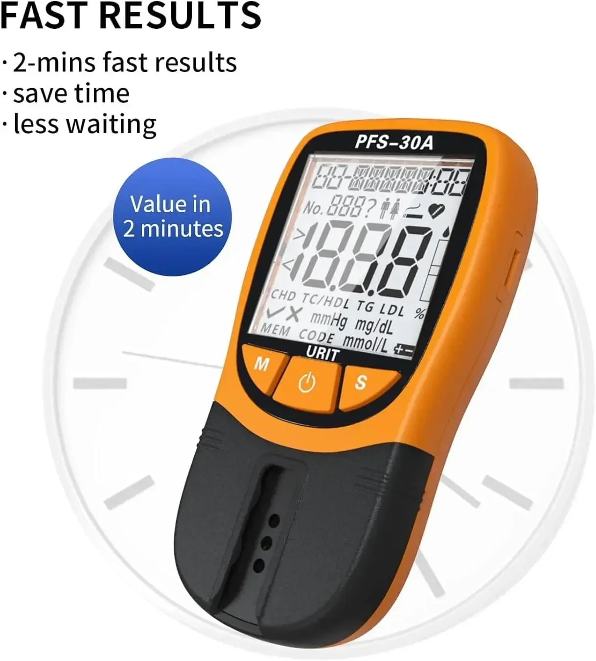 5 in1 TC/HDL/TG/LDL Blood Lipid Analyzer Monitoring Total Cholesterol Triglycerid Automatic Household Health Monitoring thumbnail 6
