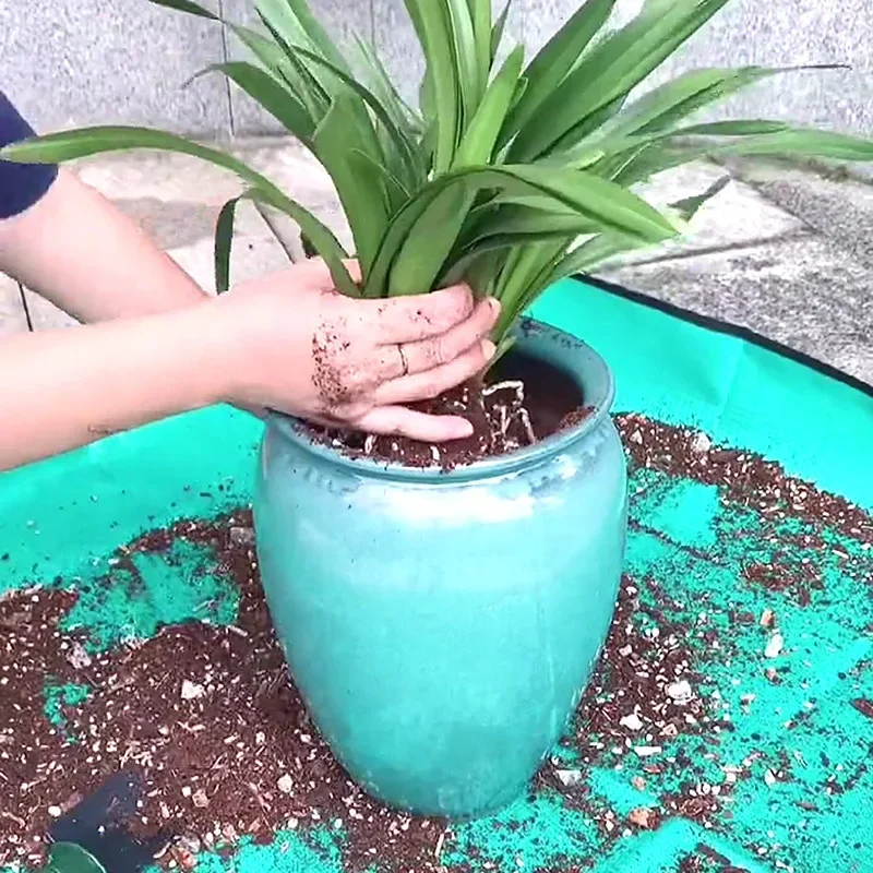 1PCS Foldable Planting Mat 50cm-100cm Gardening Potting Pad Waterproof Flower Pot Transplanting Pad for Garden thumbnail 5
