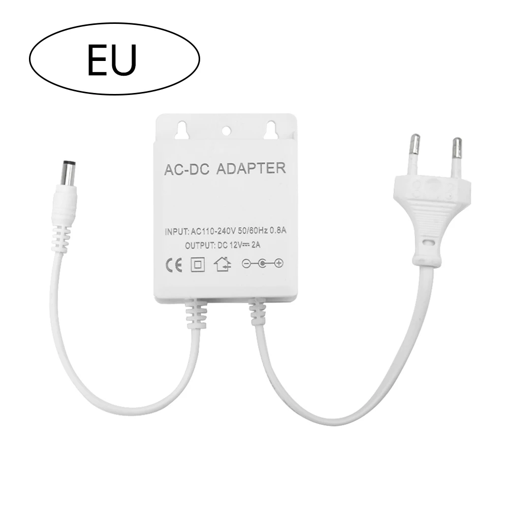 DC12V 2A EU Plug Adapter Security Outdoor Power LED Waterproof Dual Wire Electric Surveillance Camera Power Adapter AC100-240V thumbnail 6
