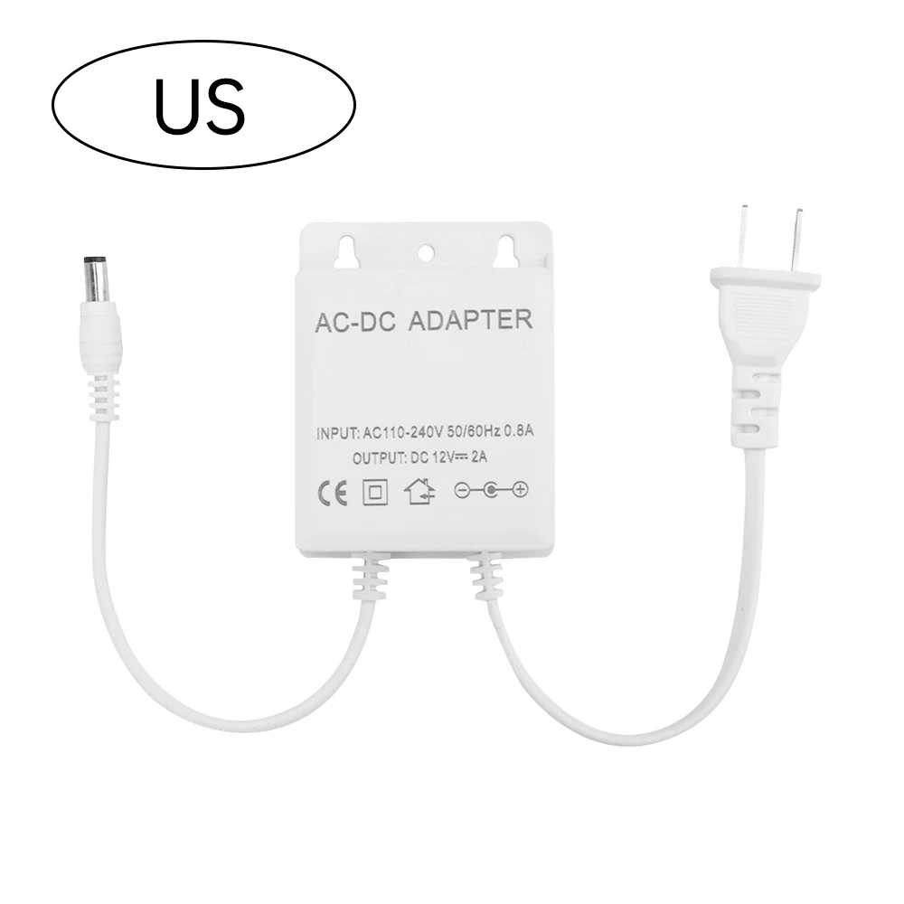 DC12V 2A EU Plug Adapter Security Outdoor Power LED Waterproof Dual Wire Electric Surveillance Camera Power Adapter AC100-240V thumbnail 5
