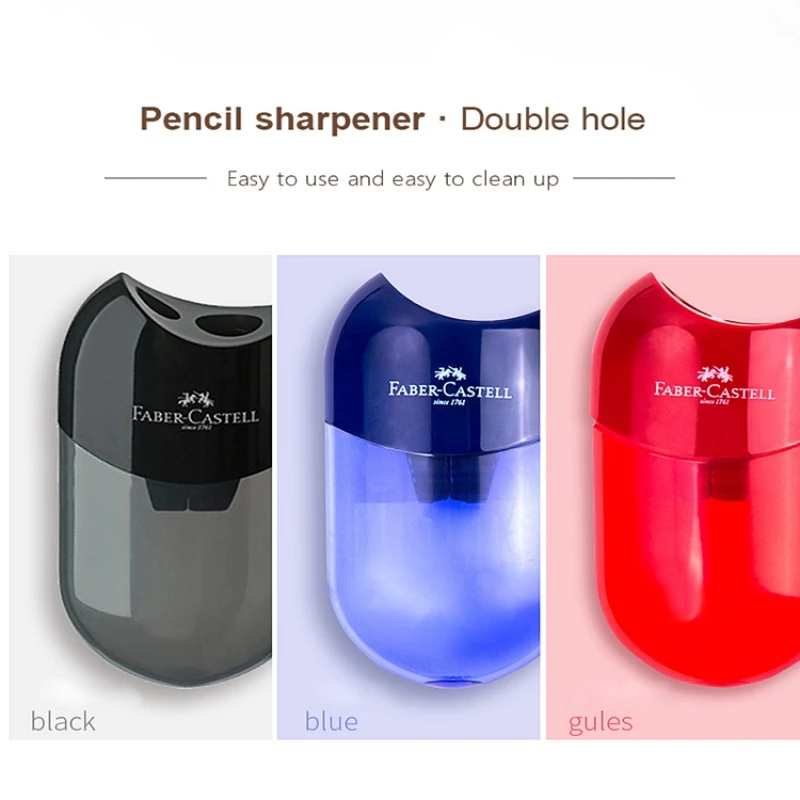 1PC Mini Sleeve Pencil Sharpener for School Student Kawaii Pencil Cutting Stationery Double Hole Multifunctional School Supplies thumbnail 4