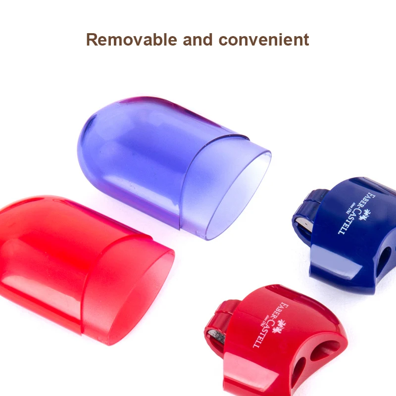 1PC Mini Sleeve Pencil Sharpener for School Student Kawaii Pencil Cutting Stationery Double Hole Multifunctional School Supplies thumbnail 3