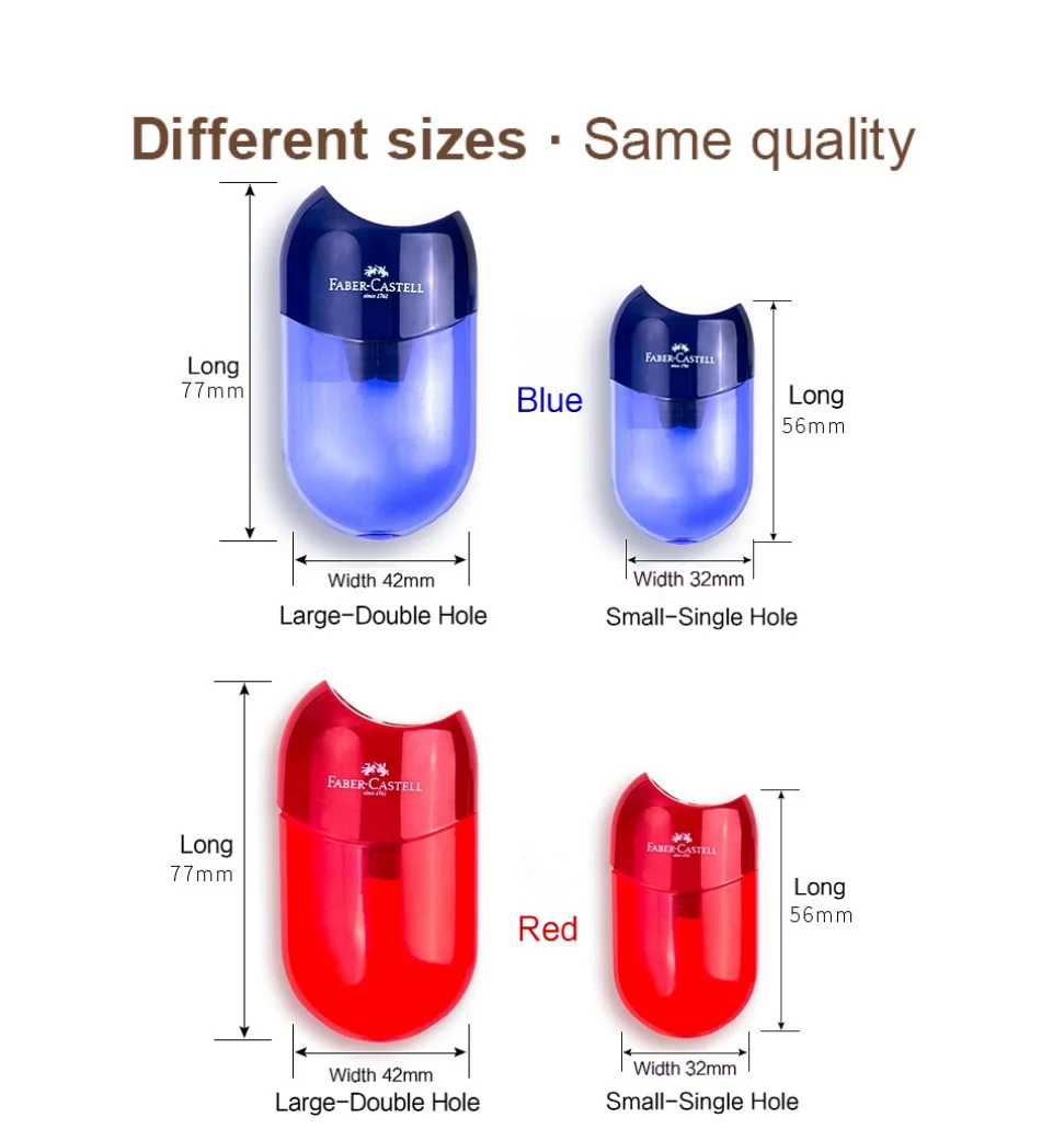 1PC Mini Sleeve Pencil Sharpener for School Student Kawaii Pencil Cutting Stationery Double Hole Multifunctional School Supplies thumbnail 5