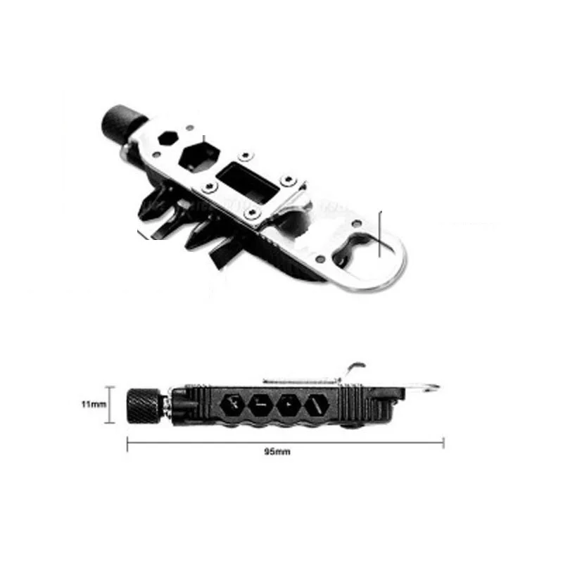 Mini Portable Multifunctional Screwdriver Stainless Steel Pocket Keychain Tools Outdoor Camping travel EDC Survival Equipment thumbnail 6