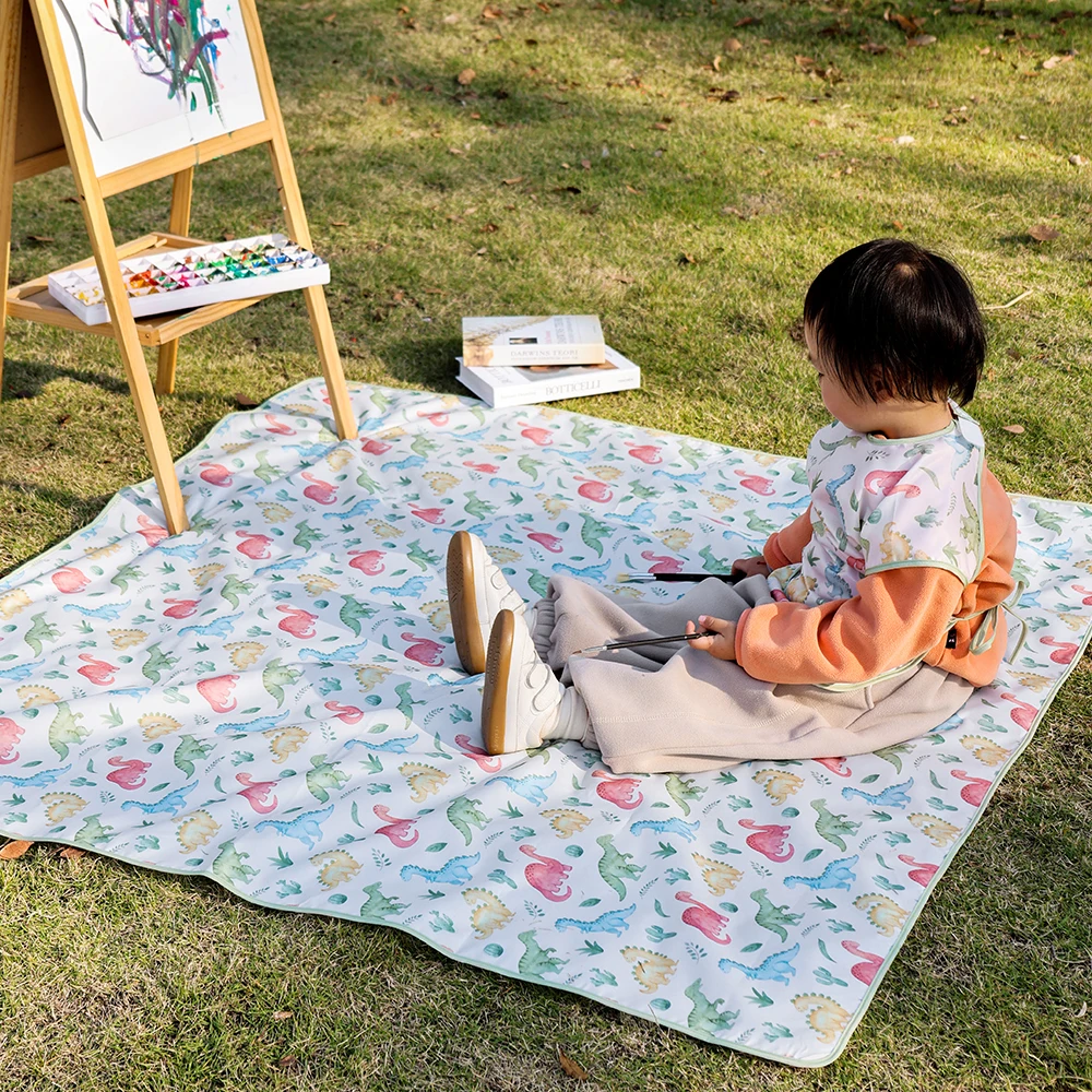 Elinfant 1 Pc Baby High Chair Splat Mat Portable Baby Dining Chair Mat Waterproof Spill Mat Anti-Slip Floor Protector Splash Mat thumbnail 6