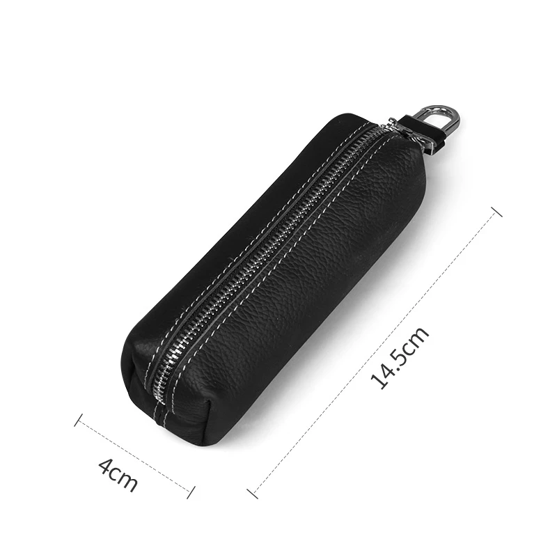 Genuine Cow Leather Men Women Key Bag Small Business Kay Case Women Housekeepers Wholesale purse keychain keychain wallet thumbnail 3