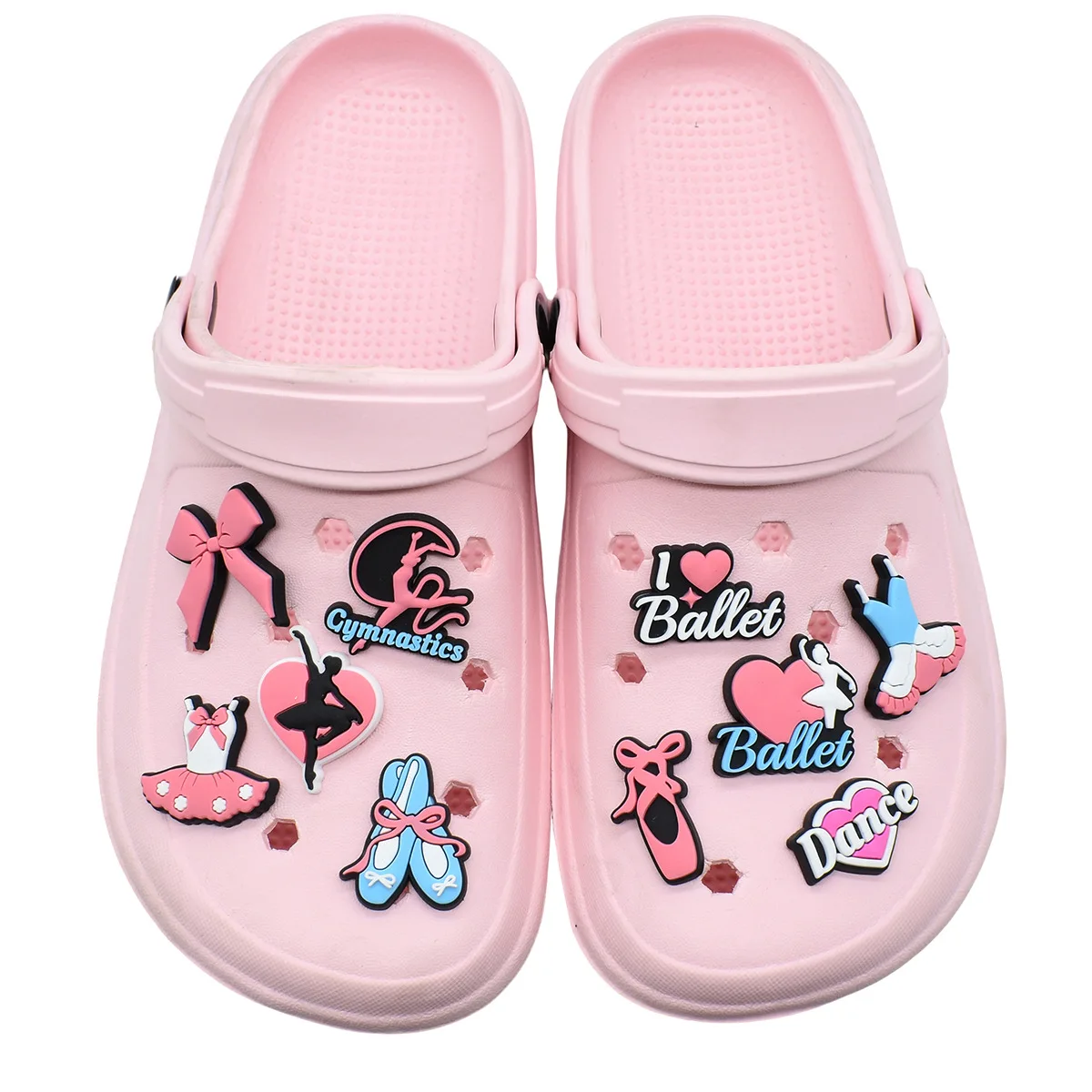 Cute Ballet Shoe Charms Decoration for Crocs Pin Accessories Charms Bracelet Wristband DIY Shoe Women Party Gifts thumbnail 3