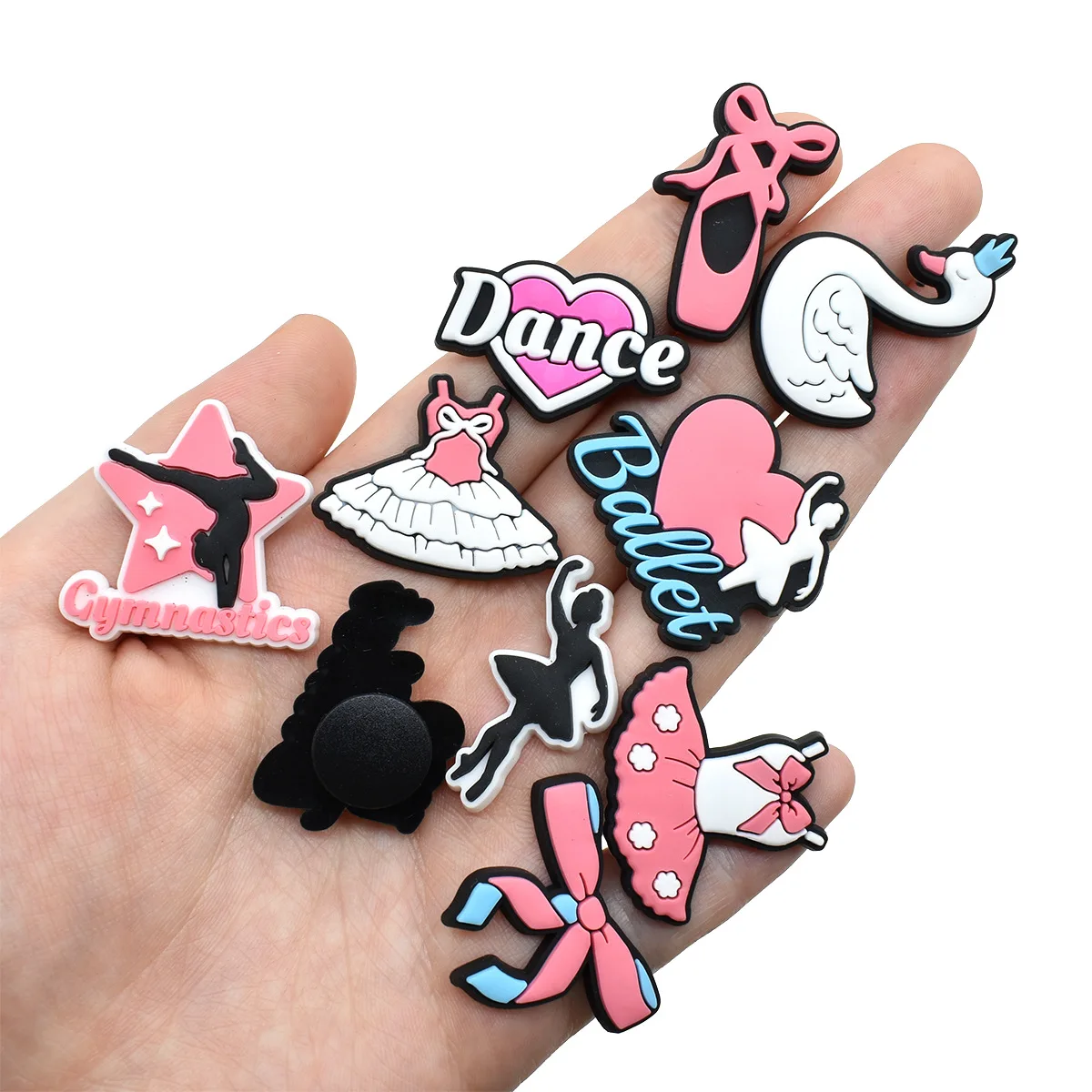 Cute Ballet Shoe Charms Decoration for Crocs Pin Accessories Charms Bracelet Wristband DIY Shoe Women Party Gifts thumbnail 4