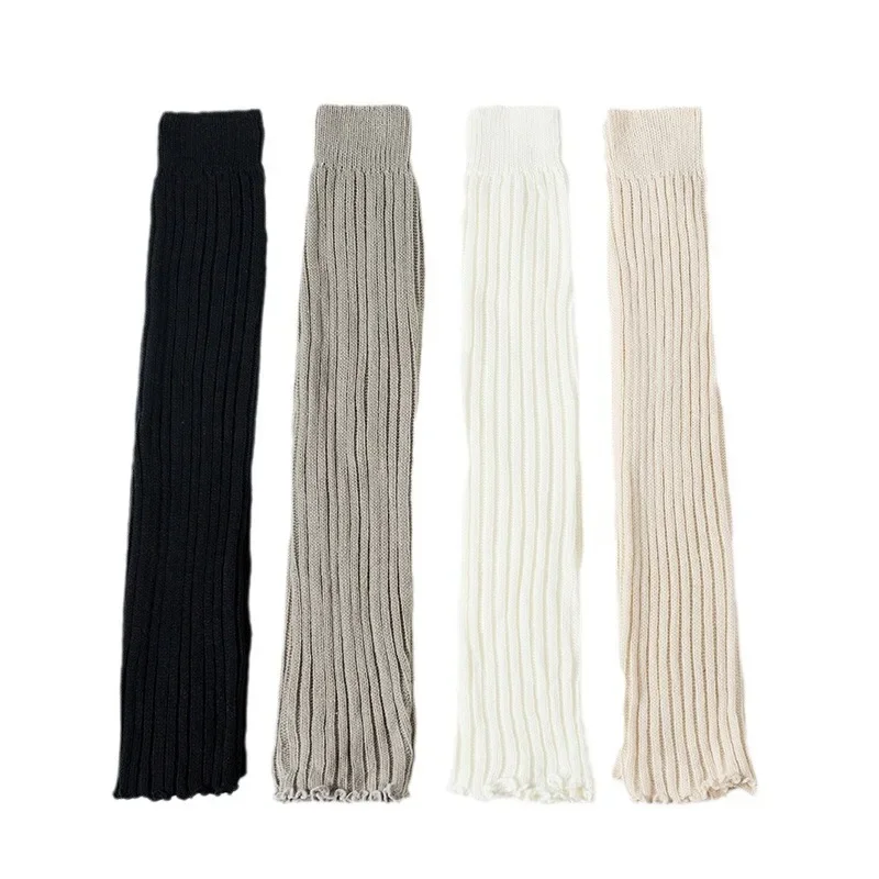 2025 Spring Lolita Leg Warmers Socks Female Knitted Warm Foot Cover Women Warmer Lady Autumn Crochet Heap Heap Socks Boot Cuffs thumbnail 6