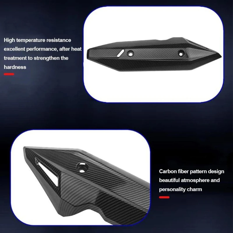 1Pc Modified Accessories Exhaust Manifold Cover Heat Shield Motorcycle Exhaust Pipe Lid Cowl Motorbike Protector Heat Guard thumbnail 5