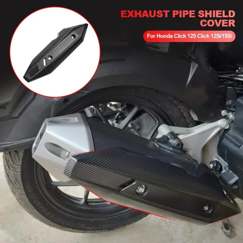1Pc Modified Accessories Exhaust Manifold Cover Heat Shield Motorcycle Exhaust Pipe Lid Cowl Motorbike Protector Heat Guard thumbnail 4