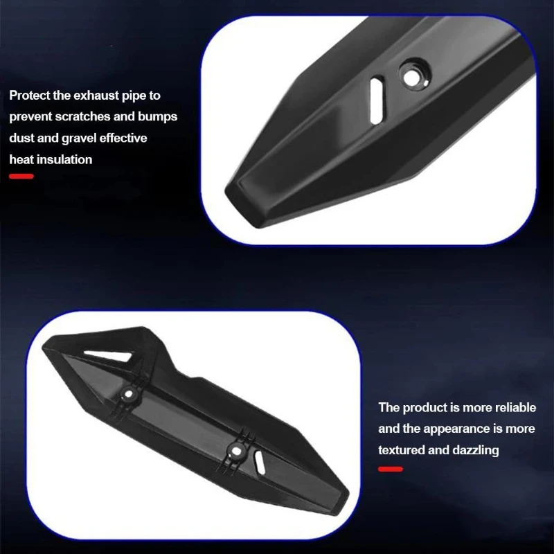 1Pc Modified Accessories Exhaust Manifold Cover Heat Shield Motorcycle Exhaust Pipe Lid Cowl Motorbike Protector Heat Guard thumbnail 6