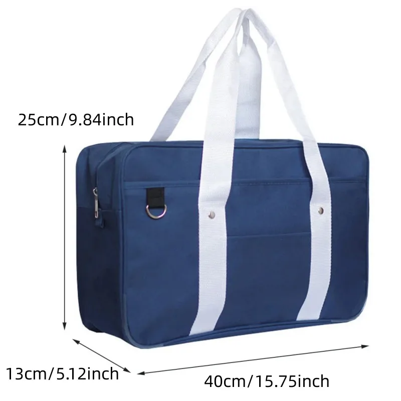 Japanese Student Bags JK Handbag Travel Bag Women Shoulder Satchel Bags Solid Color High School Students Bookbags messenger bag thumbnail 6