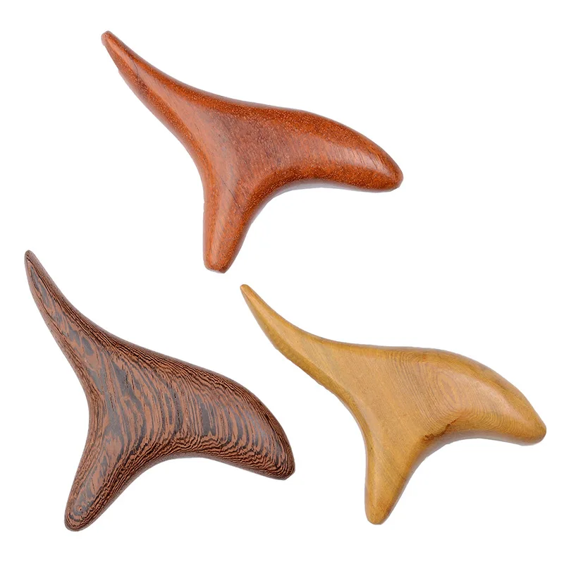 1 PC Neck Foot Wood Trigger Point Massage Gua Sha Tools,Home Gym Professional Wooden Therapy Massage Tool for Back Leg Hand Face