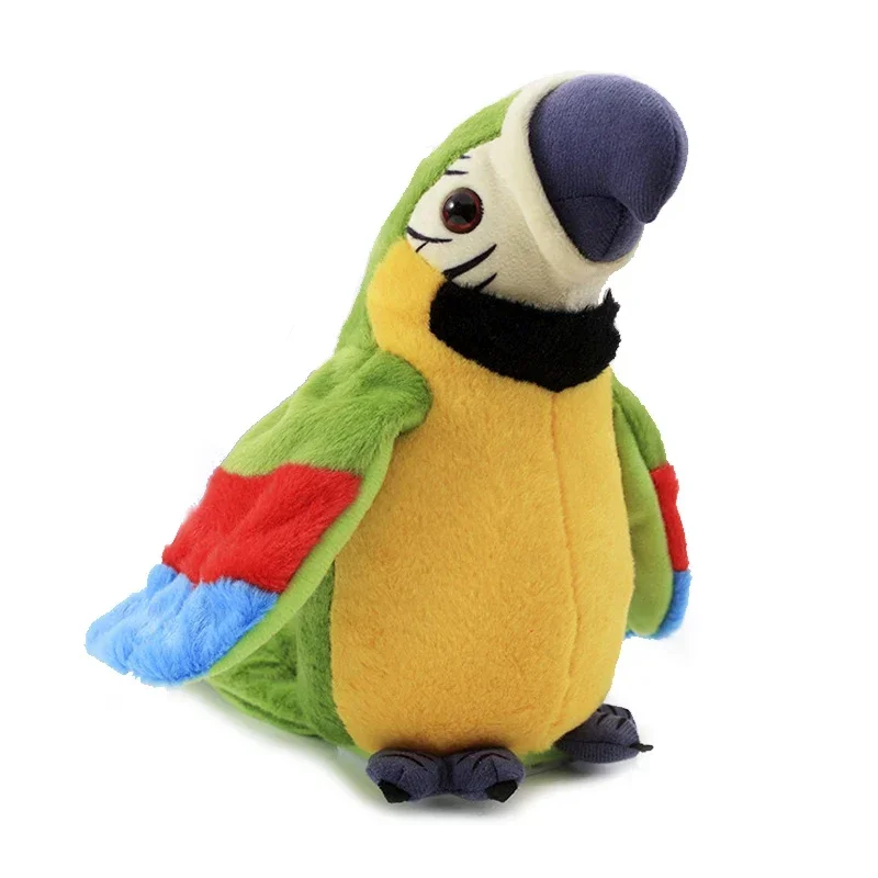 Talking Macaw Parrot Repeat What You Say Stuffed Animal Plush Toy Electronic Record Animated Bird Speaking Parrot Pet Plush Toys thumbnail 5