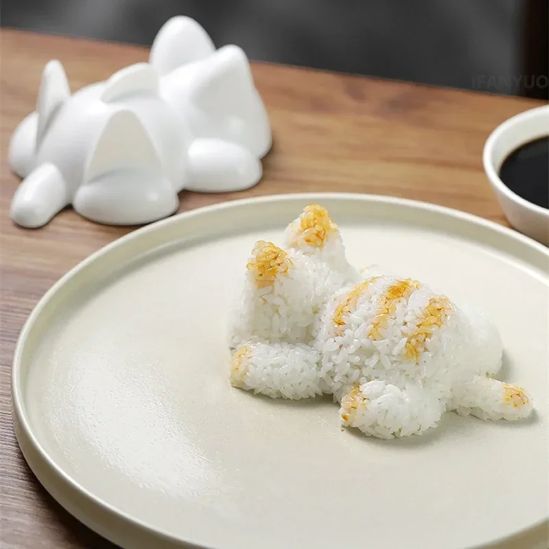 1PC Cute Cartoon Cat Mold DIY Rice Ball Sushi Molds Kids Rice Mashed Potato Pumpkin Mash Baking Supplies Kitchen Accessorie thumbnail 4