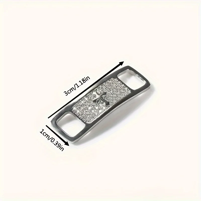 2pcs Chic Alloy Shoelace Buckles - Fashionable DIY Accessories for Boots & Jewelry, Shoelaces thumbnail 2