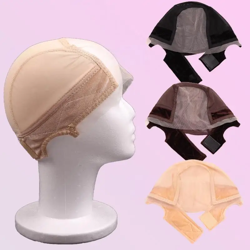 Lace velvet headband mesh hat Stretch wig lace hood for Keeping Wigs in Place thumbnail 4