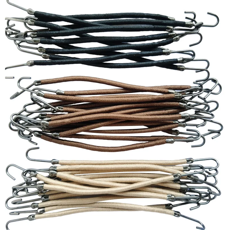 5 /10 /20Pieces Trendy Double Hooks Hair Band Rubber High Elastic Designed Hairtie Ponytail Headwear Women Accessory thumbnail 5