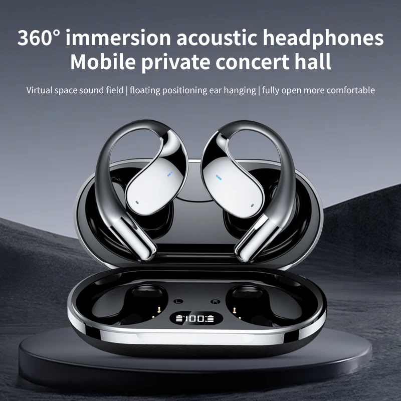 Translator Earbuds YYK-Q39 3-in-1 Bluetooth 5.4 AI Translation Earphone Real-Time Translator Ear Hook Noise Cancelling Earphone thumbnail 3