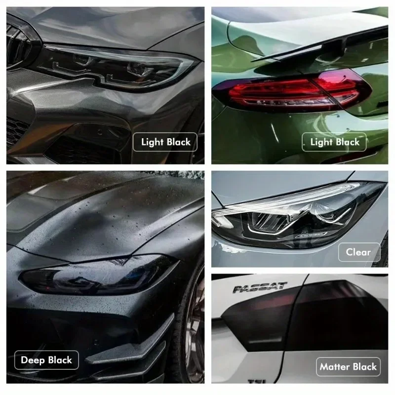 1pc 30*200CM Car Tail Light Color Changing Film,Car Headlight Custom Color Changing Film,Universal For Cars thumbnail 5