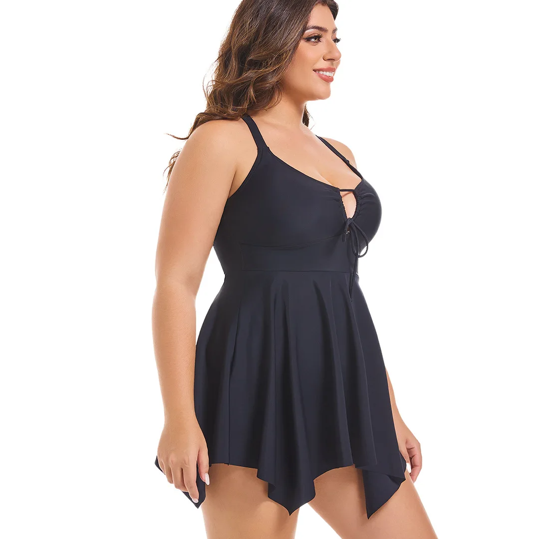 Plus Size Two Pieces Set Women's Swimsuit 2025 Beach Outfits Swimwear Tankini Beach Dresses thumbnail 5