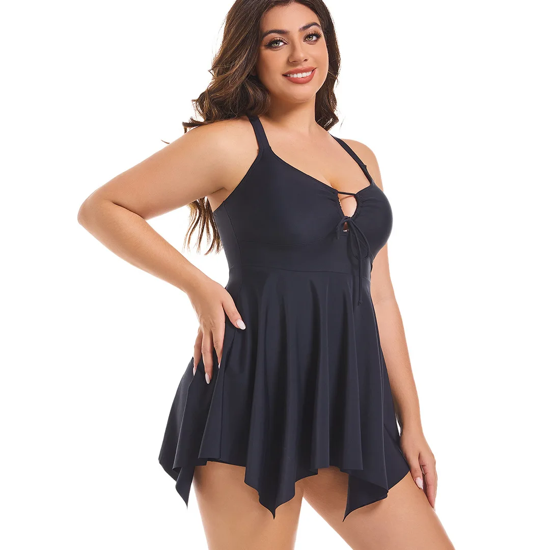 Plus Size Two Pieces Set Women's Swimsuit 2025 Beach Outfits Swimwear Tankini Beach Dresses thumbnail 2