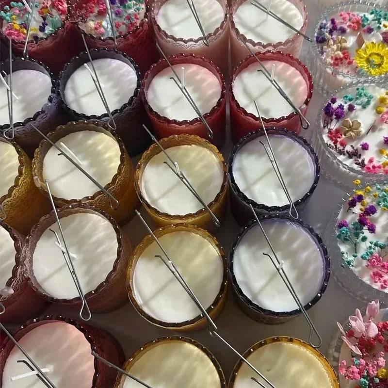 5/50pcs Candle Wick Holders Candle Wick Fixer Cotton Wick Fixed Iron Clip Stabiliser DIY Candles Making Device Tool Accessories thumbnail 5