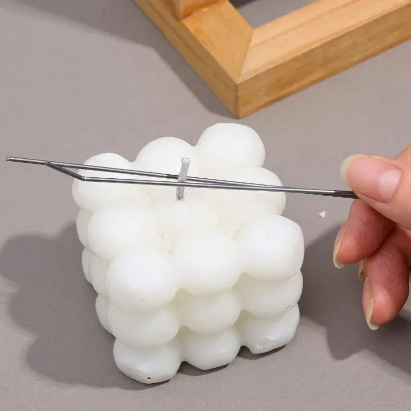 5/50pcs Candle Wick Holders Candle Wick Fixer Cotton Wick Fixed Iron Clip Stabiliser DIY Candles Making Device Tool Accessories thumbnail 4
