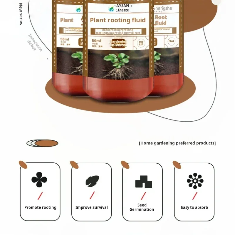 Fertilizer for Plants Seedling Activator Grow Boost Plant Growth, Trees Rooting Powder for Cuttings Hormone Growing Root thumbnail 4