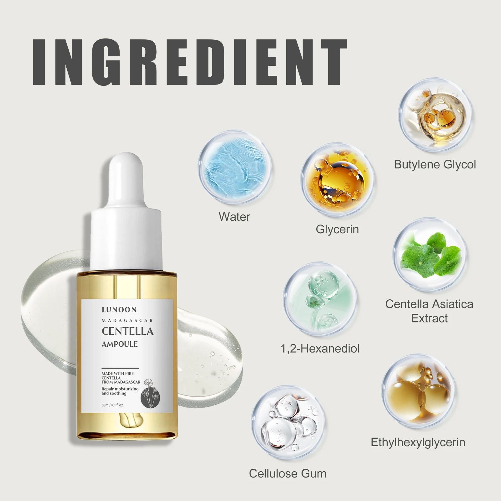 7 Seconds Repair Damaged Facial Barrier Serum Centella Asiatica Moisturize Hydrat Soothing Smoothing Anti-Aging Korean Skincare thumbnail 6