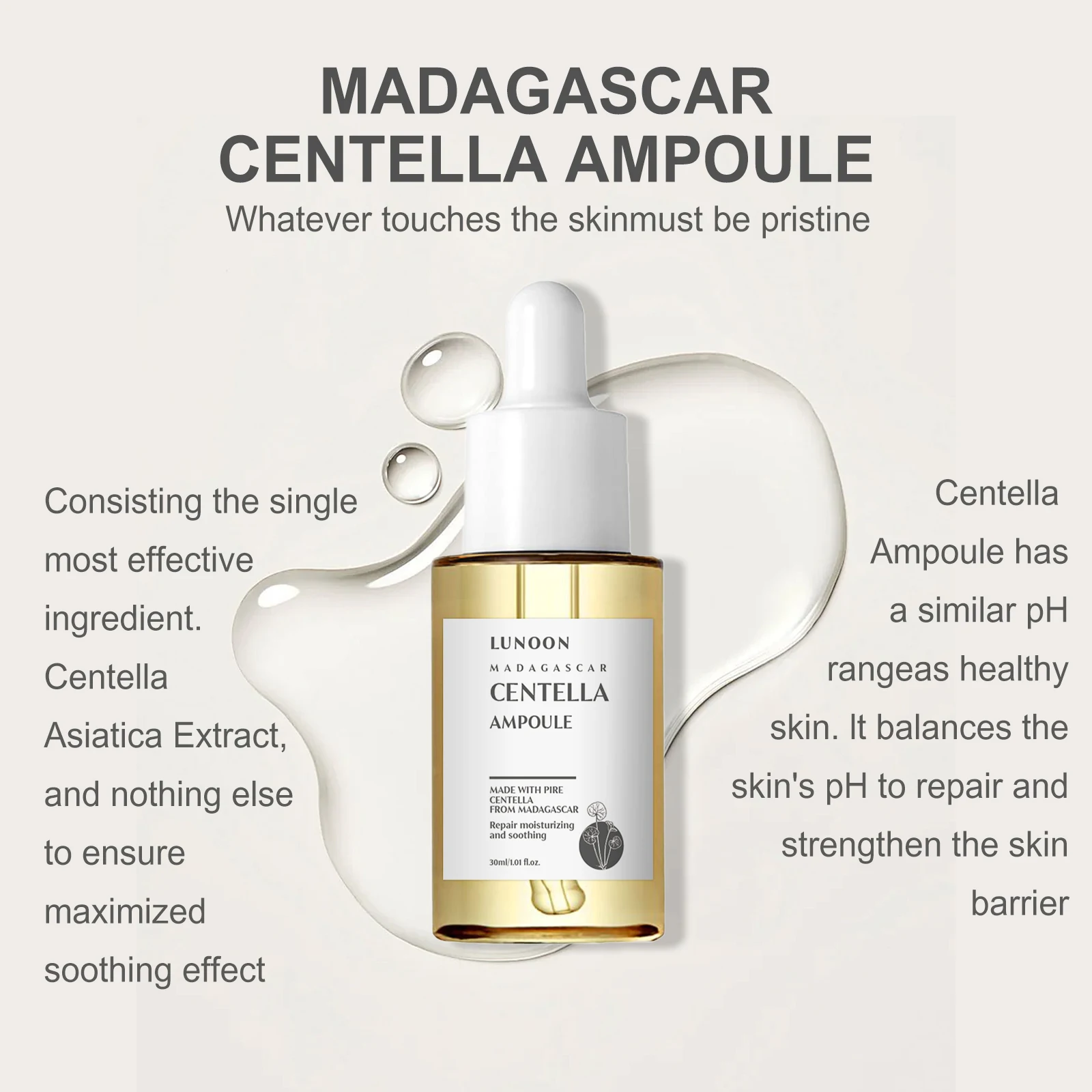 7 Seconds Repair Damaged Facial Barrier Serum Centella Asiatica Moisturize Hydrat Soothing Smoothing Anti-Aging Korean Skincare thumbnail 5