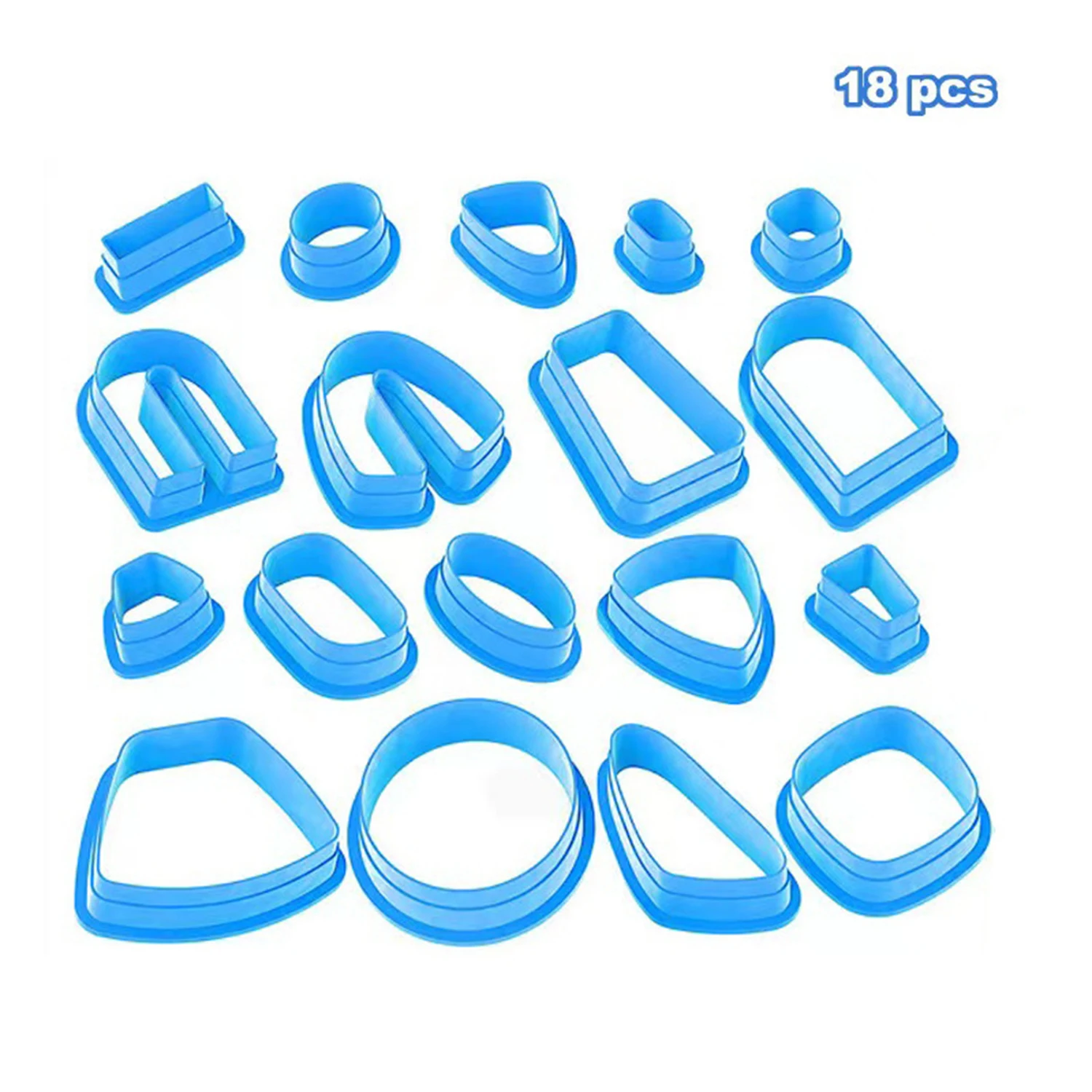 18 DIY soft clay earring making molds, hand-made clay knives, 18 different shapes of DIY molds, are the best choice for gifts thumbnail 2