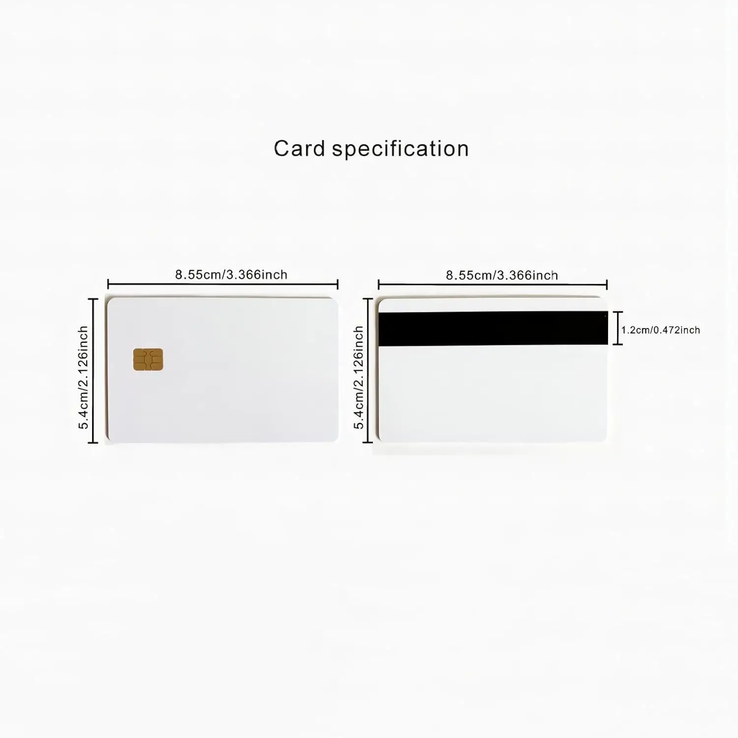 10/20/50 Pcs White Contact SLE4442 Chip Smart 2in1Blank PVC IC Card SLE4442 Chip Blank Smart Contact ISO ID Card Safety 10 years thumbnail 6