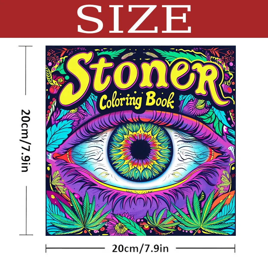 Adult Picture Book: Coloring Book Vibrant Cartoon Characters Thick Paper for Multi-Colored Pencil Art Ideal Gift for Parties thumbnail 4
