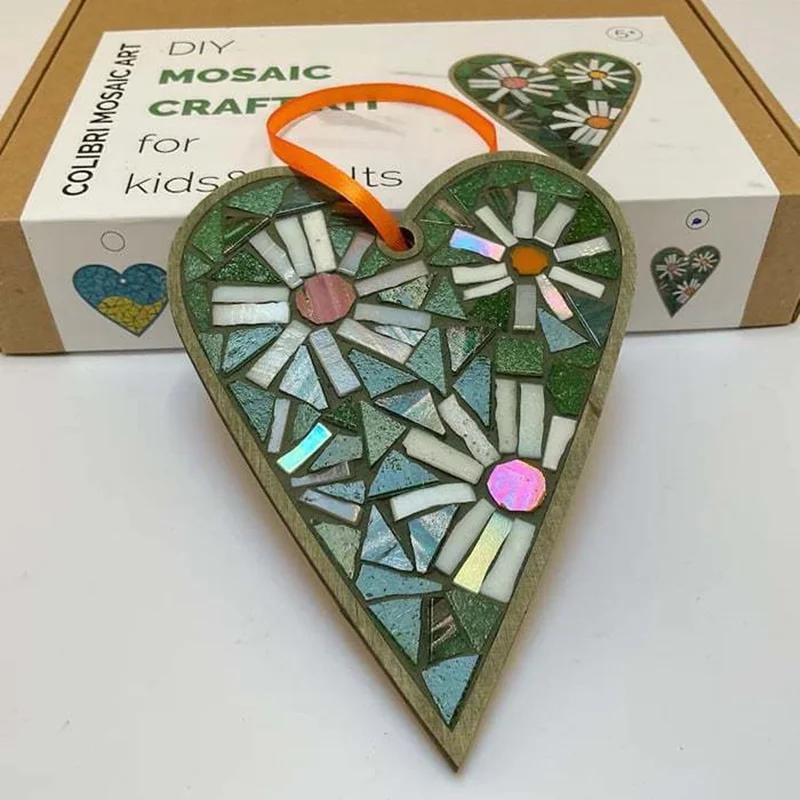 DIY Mosaic Coaster Colored Feathers Kits Set Crystal Mosaic Creative Cup Coaster Educational Toy Crafts Materials Wine Glass Hol thumbnail 6
