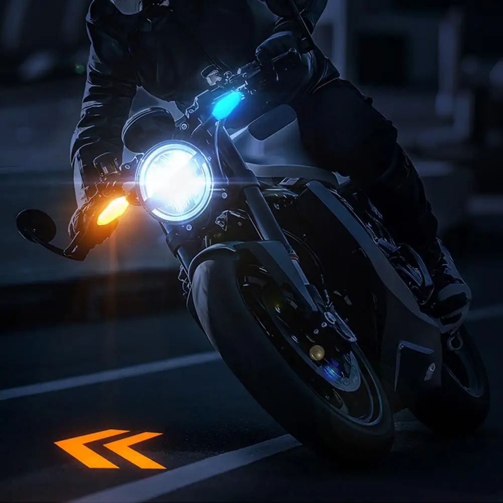 Motorcycle Projection Turn Signal Electric Vehicle Colorful Atmosphere LED Atmosphere Turn Signal High Brightness Warning Light thumbnail 4