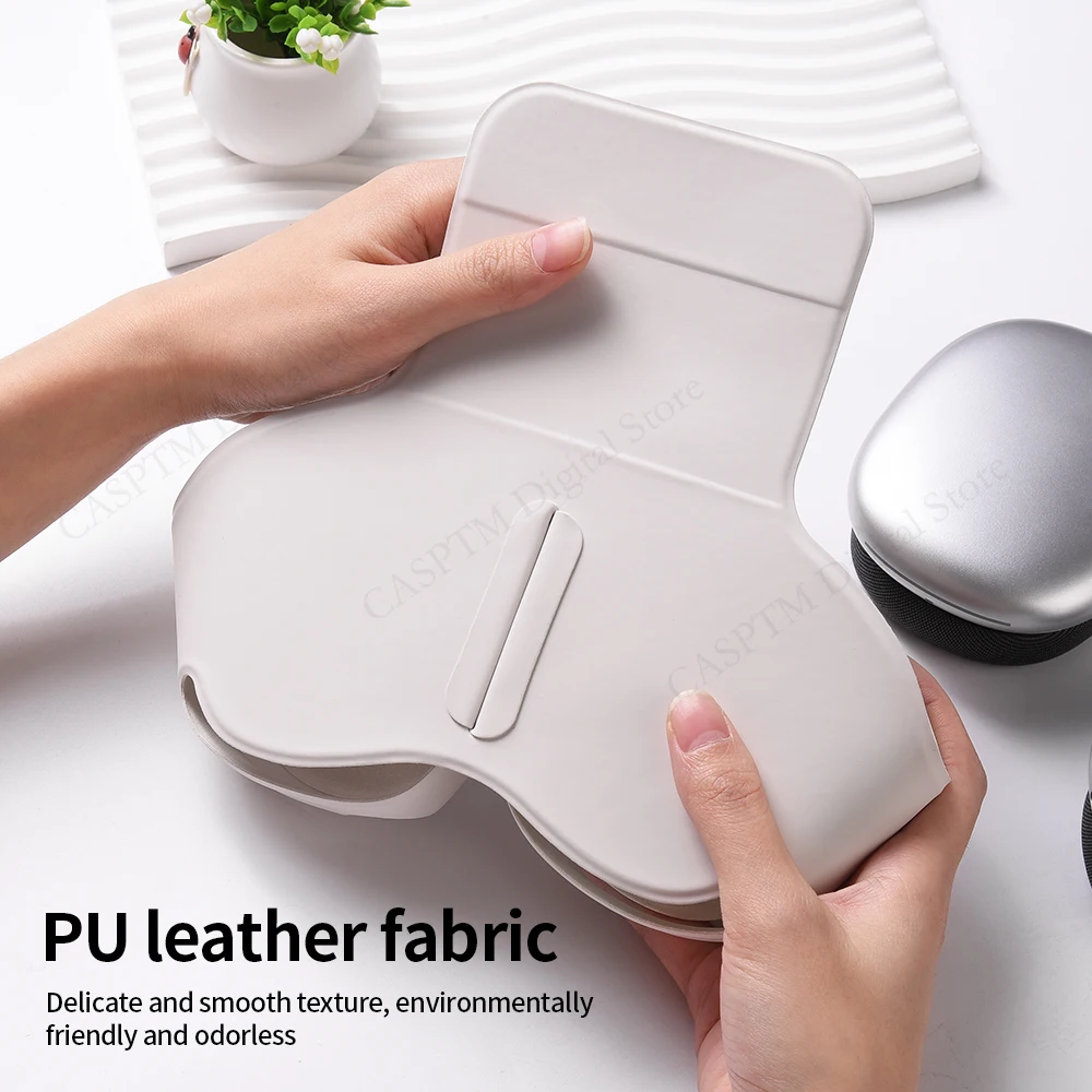 Luxury PU Headphones Cover For AirPods Max Case Anti-scratch Waterproof Protective Headset Cases For Apple AirPods Max Shell thumbnail 4