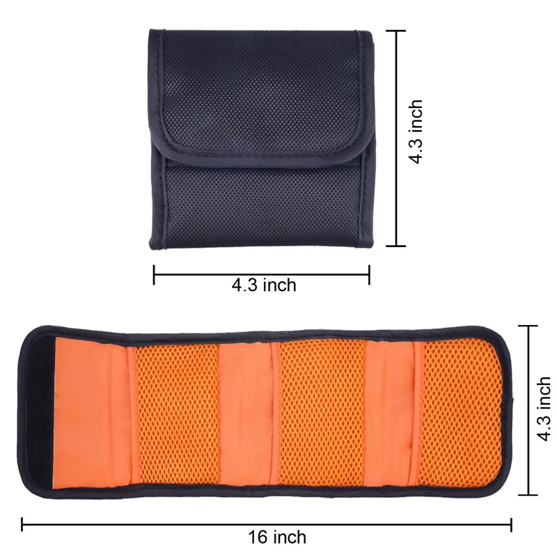 Filter Case 3/12Pocket Camera Lens Filter Carry Case Professional Photography Filter Holder Belt Bag Pouch for 25mm-82mm Filters thumbnail 2