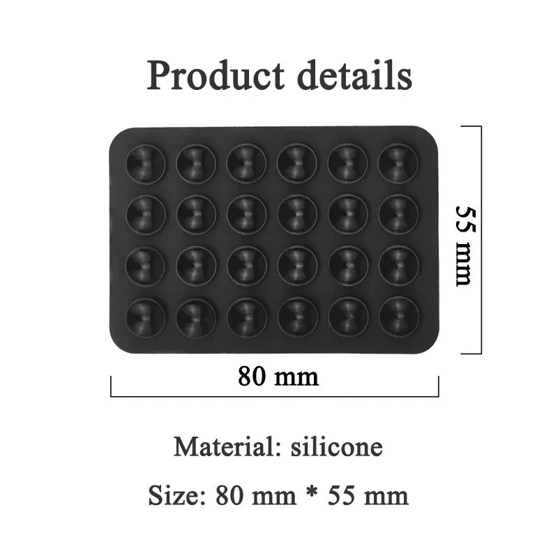 Silicone Suction Cup Grip Stand for Mobile Phone Selfie and Video Suction Cup Non-slip Hands-free Design Wall Mount Bracket thumbnail 4